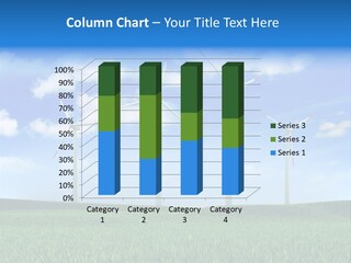 Wind Power Power Landscape PowerPoint Template