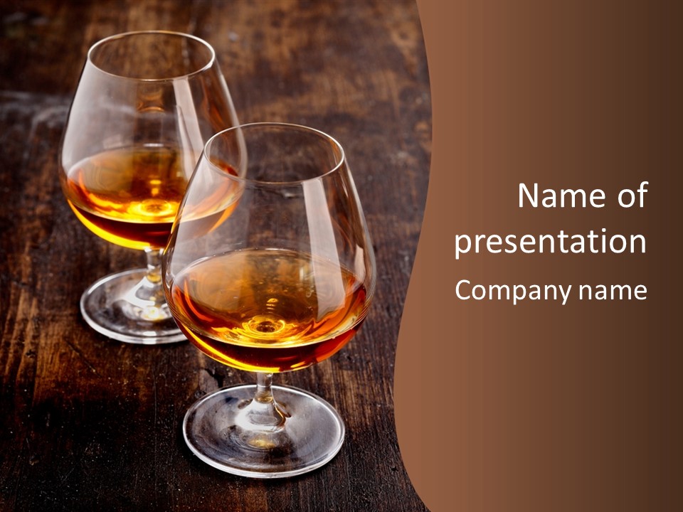 Brown Elegance Glass PowerPoint Template