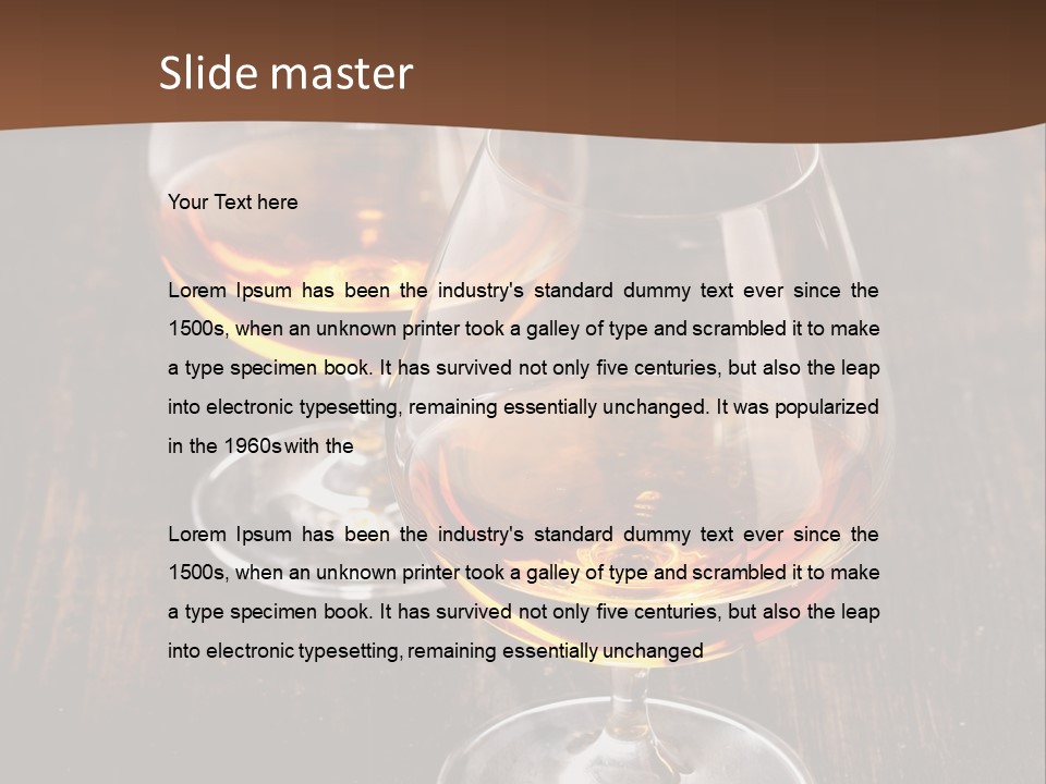 Brown Elegance Glass PowerPoint Template