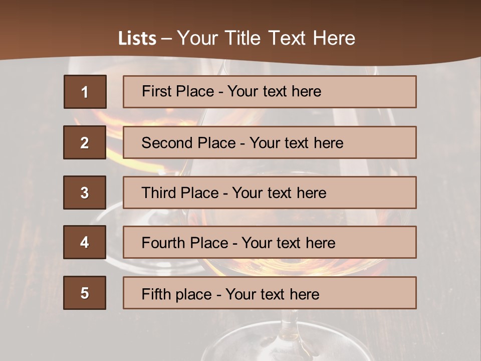 Brown Elegance Glass PowerPoint Template