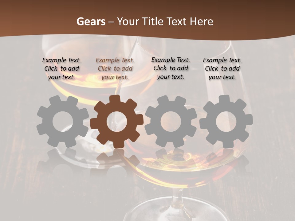 Brown Elegance Glass PowerPoint Template