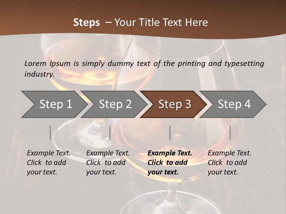 Brown Elegance Glass PowerPoint Template
