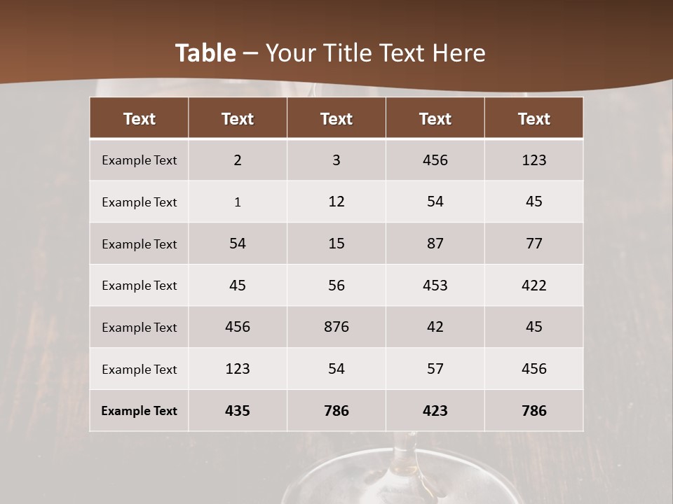 Brown Elegance Glass PowerPoint Template