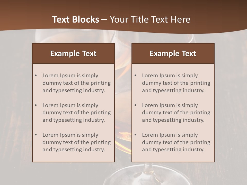 Brown Elegance Glass PowerPoint Template