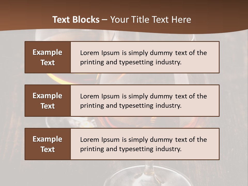 Brown Elegance Glass PowerPoint Template