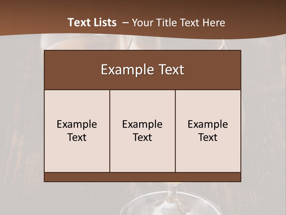 Brown Elegance Glass PowerPoint Template