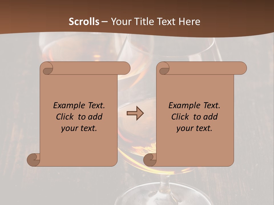 Brown Elegance Glass PowerPoint Template