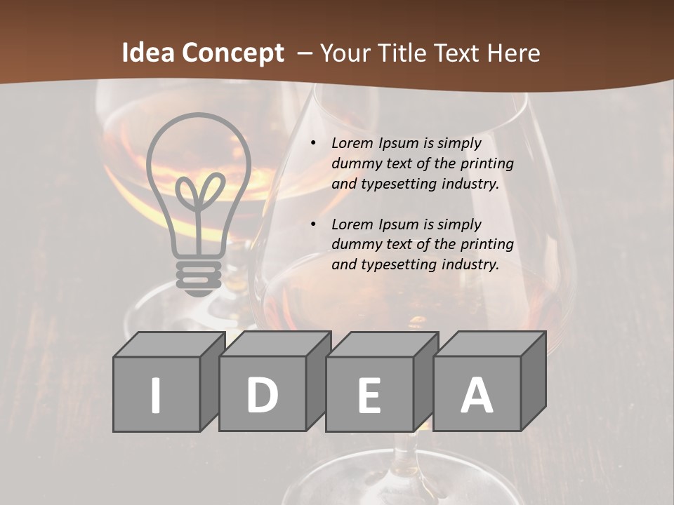 Brown Elegance Glass PowerPoint Template