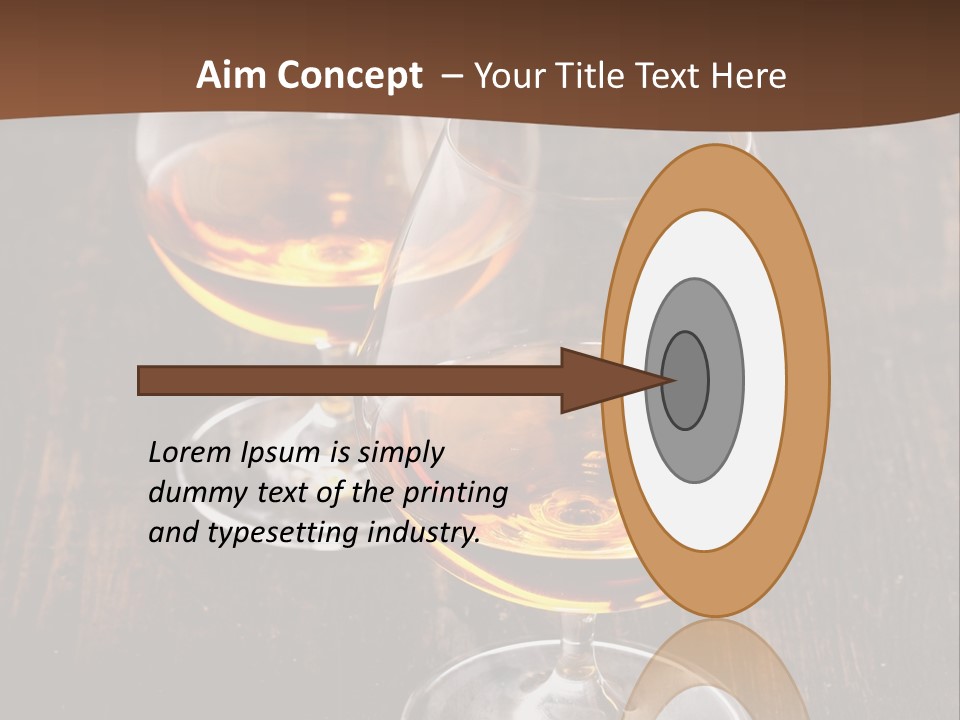 Brown Elegance Glass PowerPoint Template