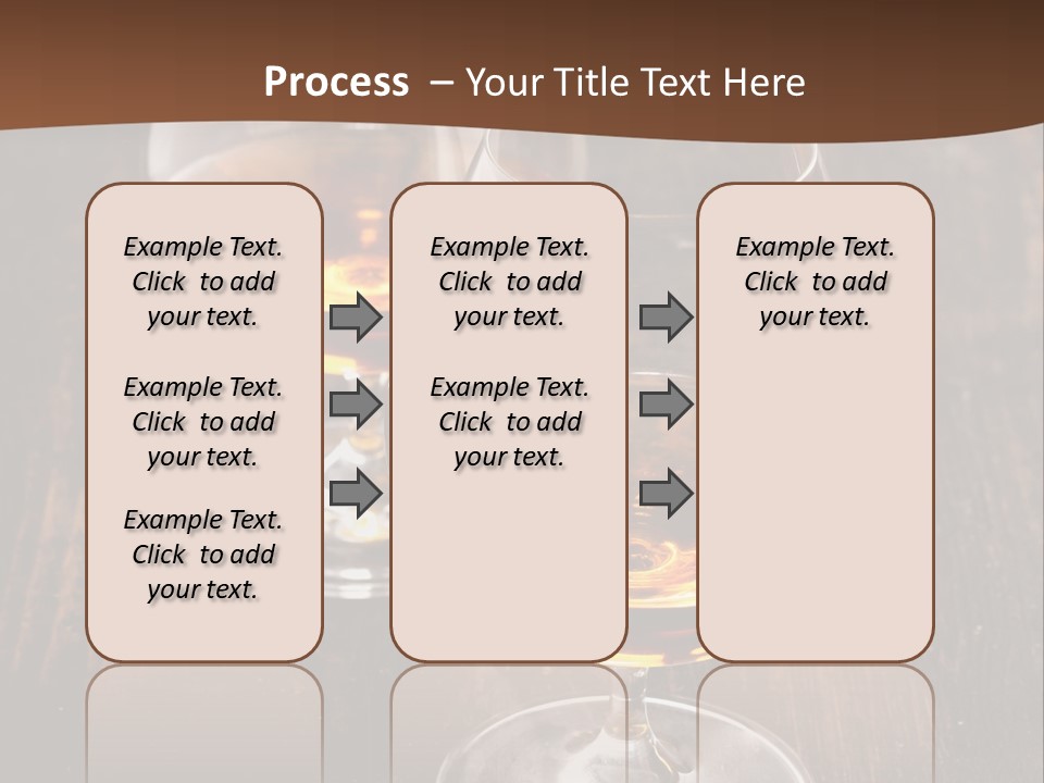 Brown Elegance Glass PowerPoint Template
