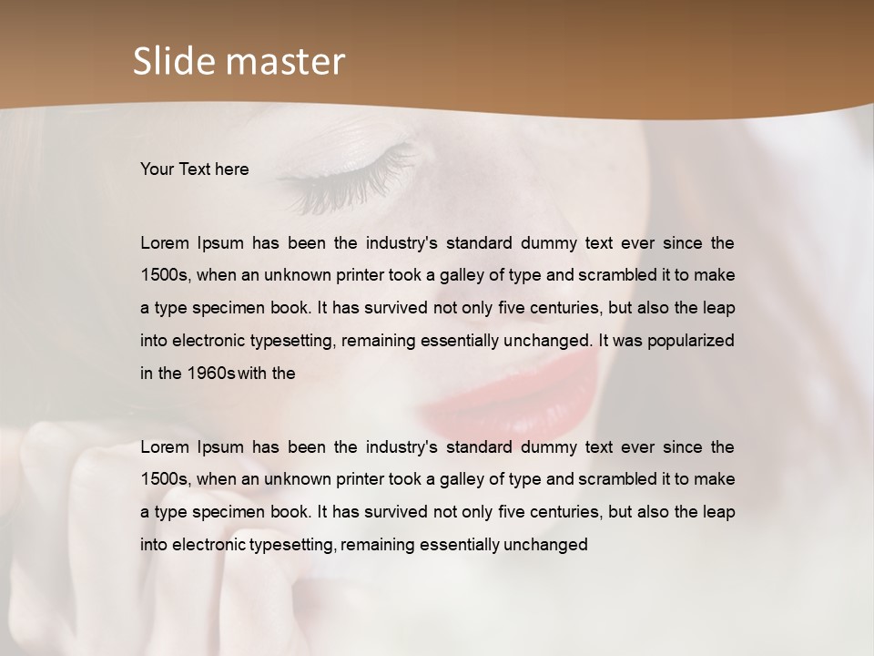 Closed Young Cute PowerPoint Template