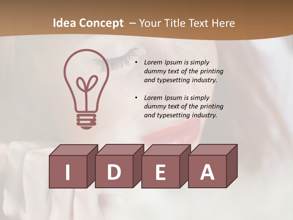 Closed Young Cute PowerPoint Template