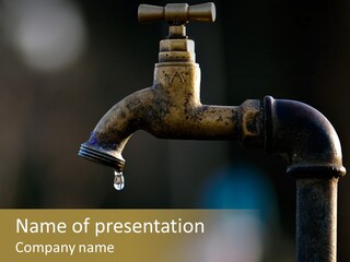 Brass Conservation Liquid PowerPoint Template