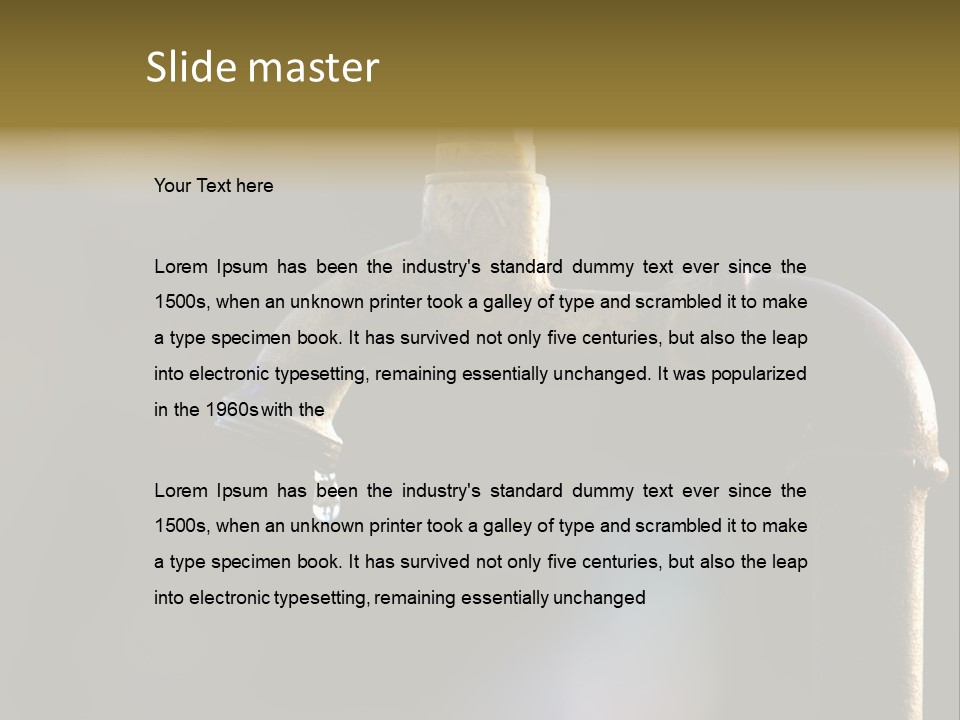 Brass Conservation Liquid PowerPoint Template