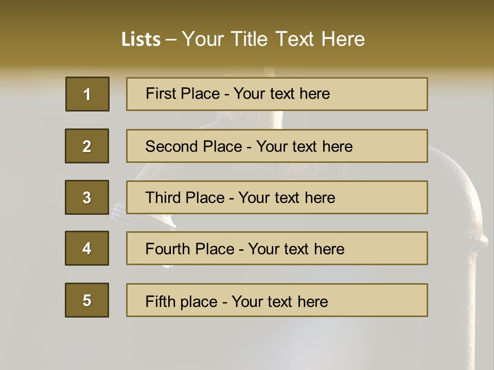 Brass Conservation Liquid PowerPoint Template
