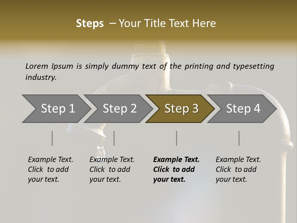 Brass Conservation Liquid PowerPoint Template