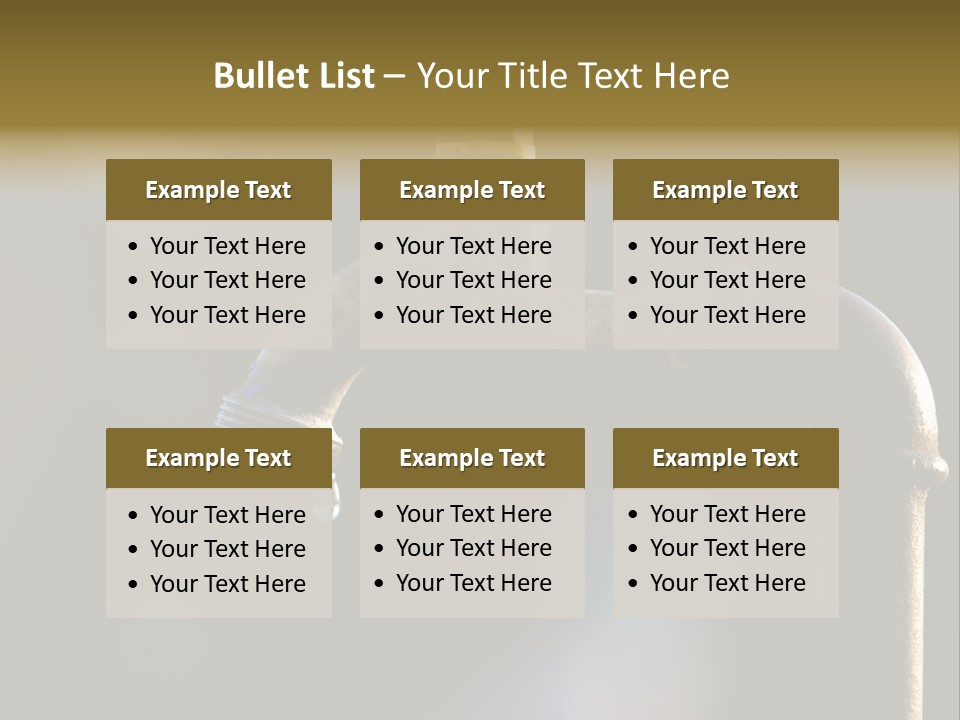 Brass Conservation Liquid PowerPoint Template