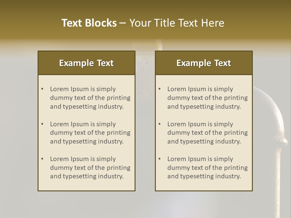 Brass Conservation Liquid PowerPoint Template