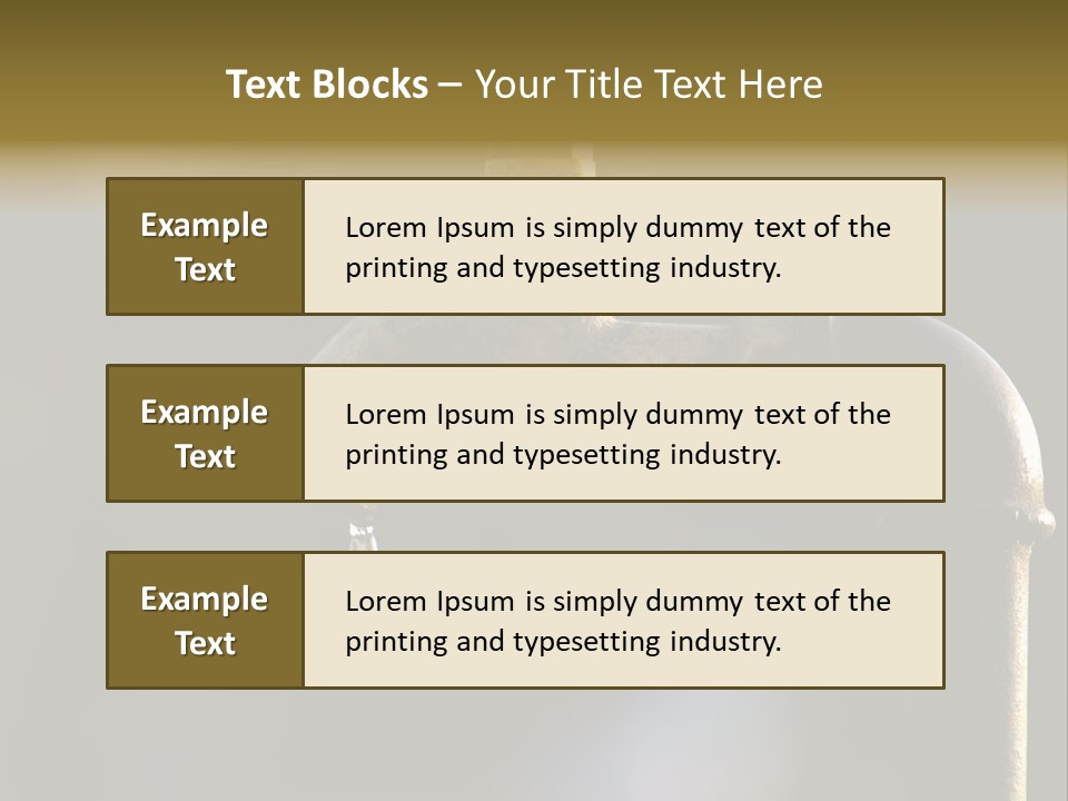 Brass Conservation Liquid PowerPoint Template