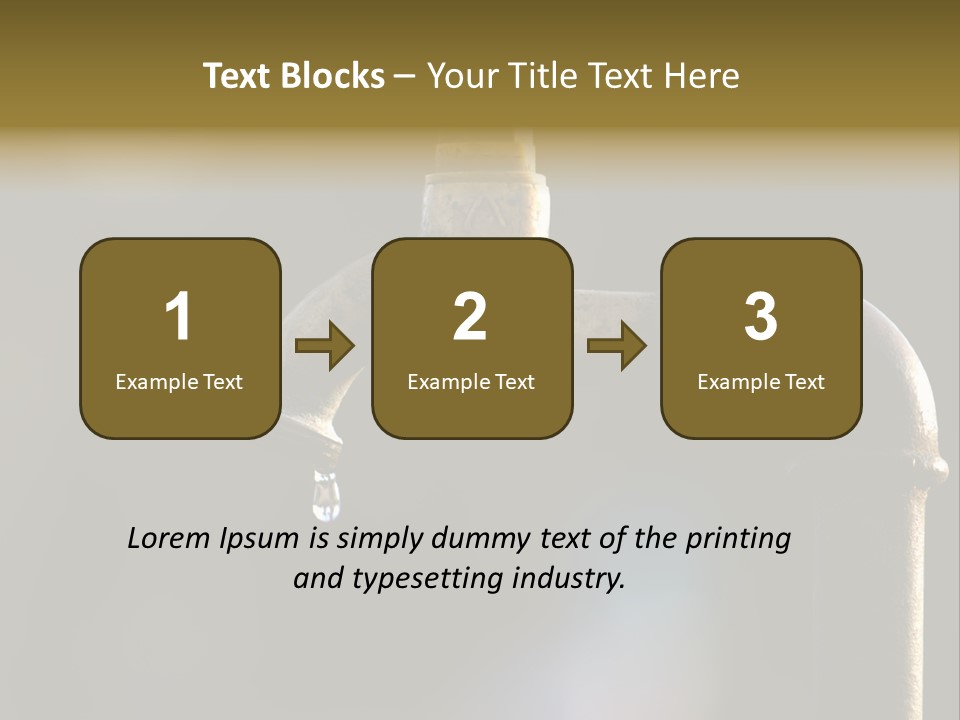 Brass Conservation Liquid PowerPoint Template