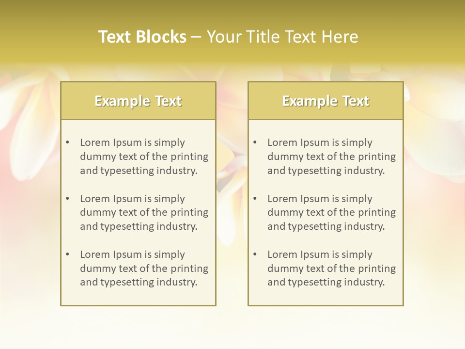 Perfume Polynesian Composition PowerPoint Template