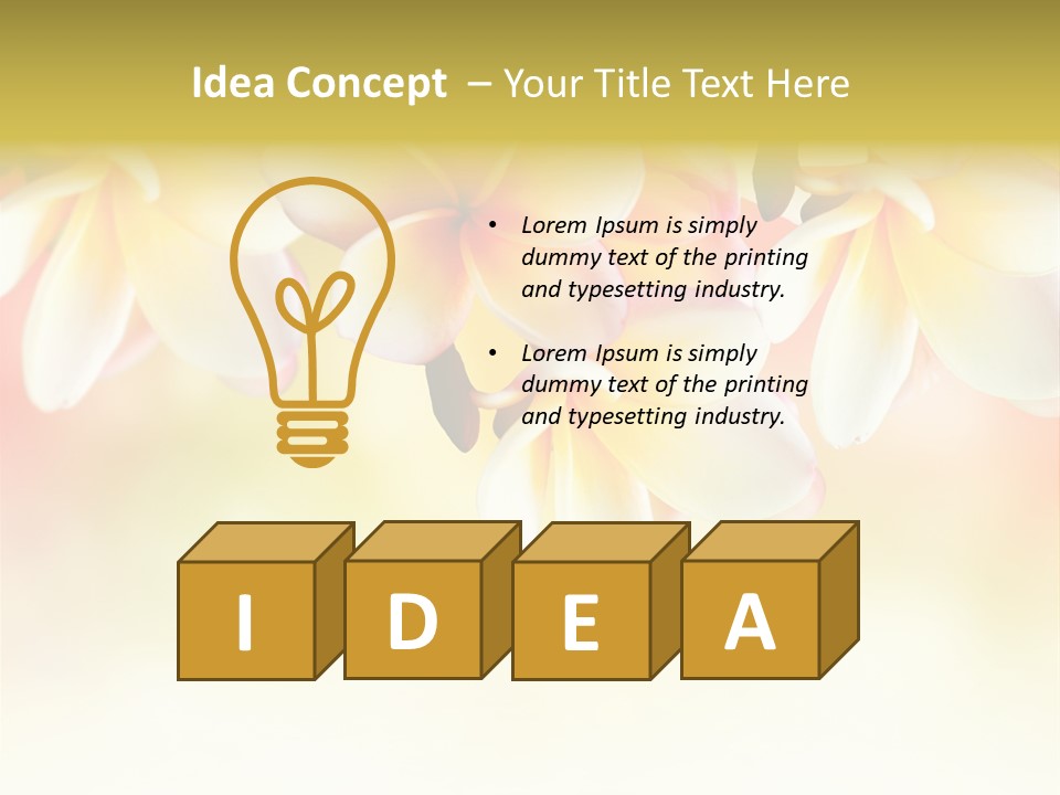 Perfume Polynesian Composition PowerPoint Template