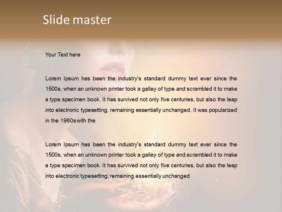 Fashion Yellow Magic PowerPoint Template