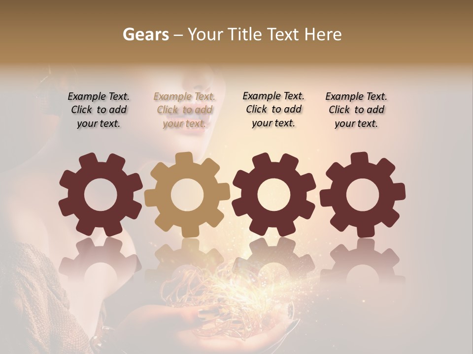 Fashion Yellow Magic PowerPoint Template