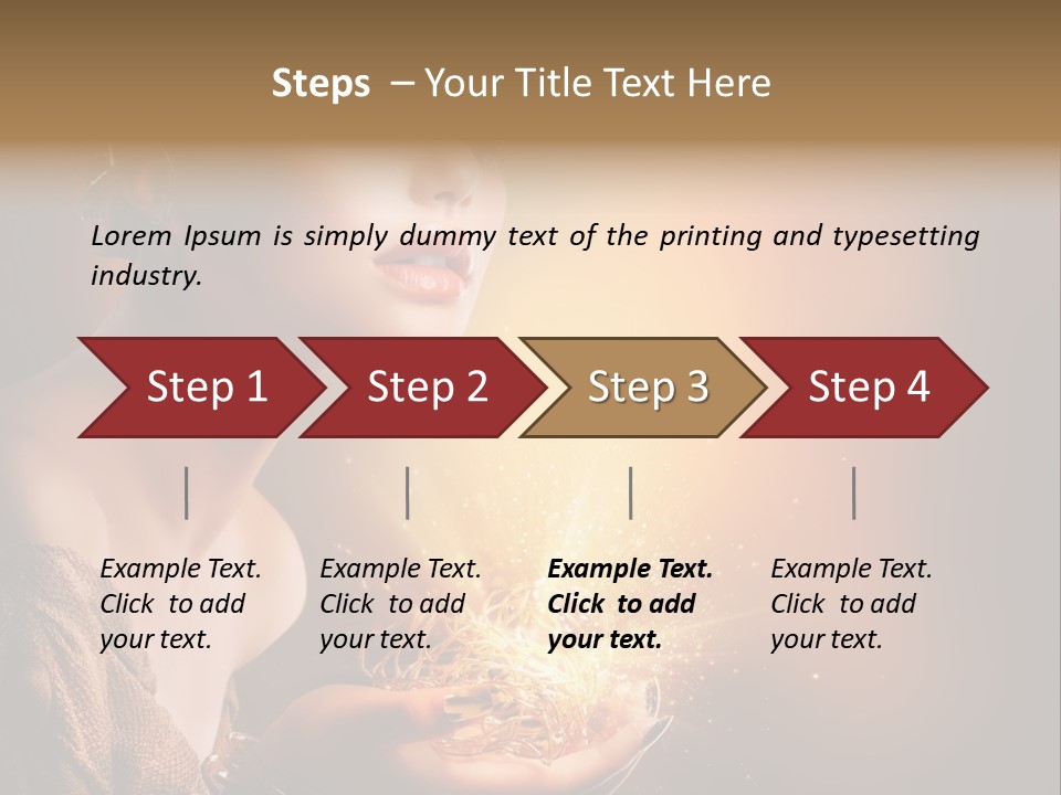 Fashion Yellow Magic PowerPoint Template
