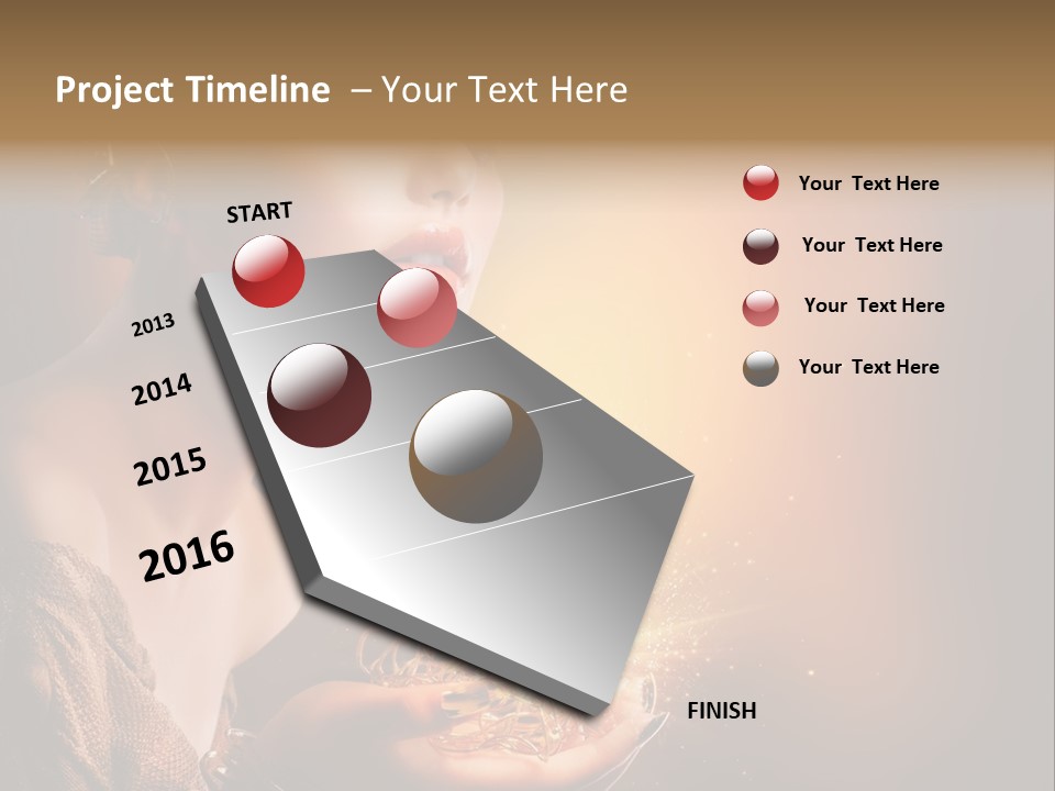 Fashion Yellow Magic PowerPoint Template