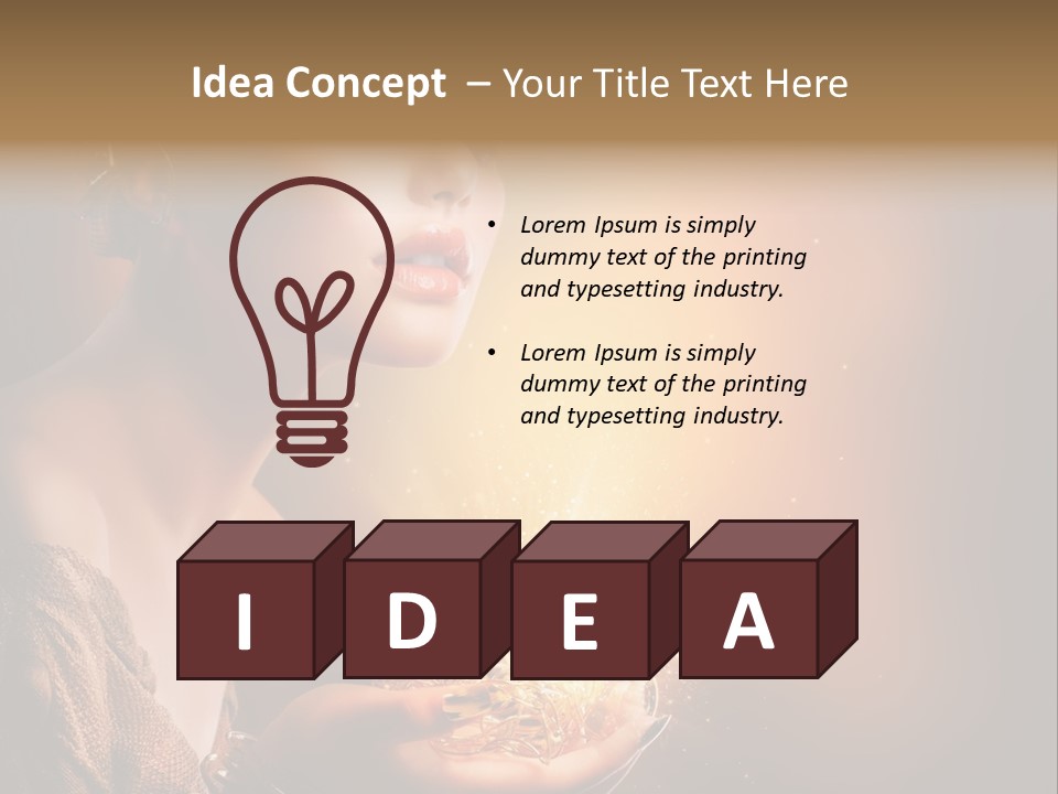 Fashion Yellow Magic PowerPoint Template