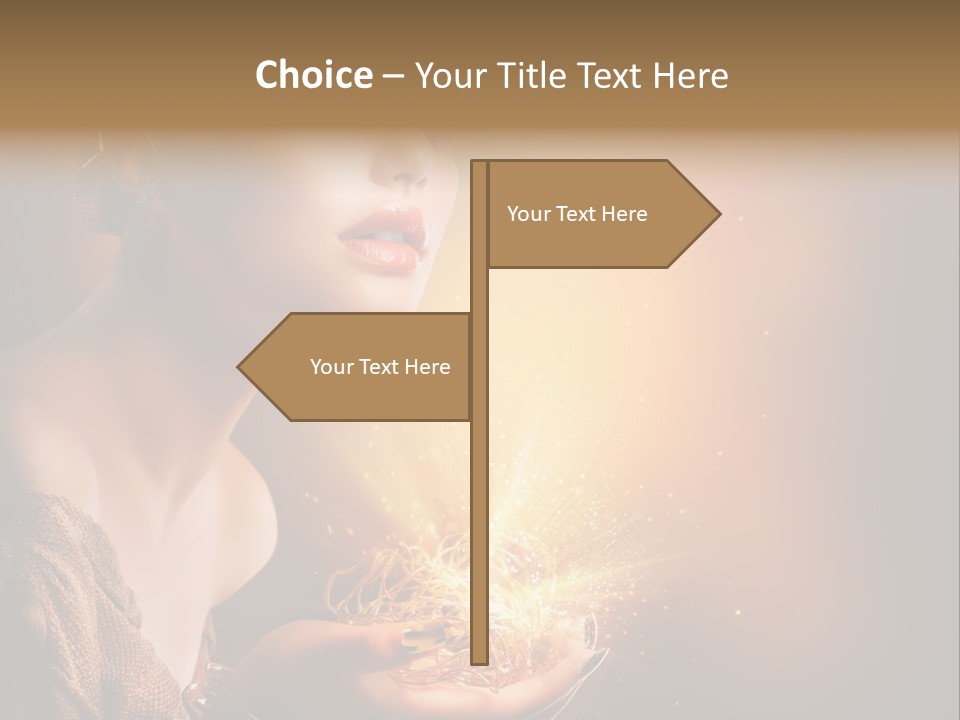 Fashion Yellow Magic PowerPoint Template