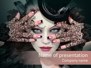 Distinguished Magical Collar PowerPoint Template