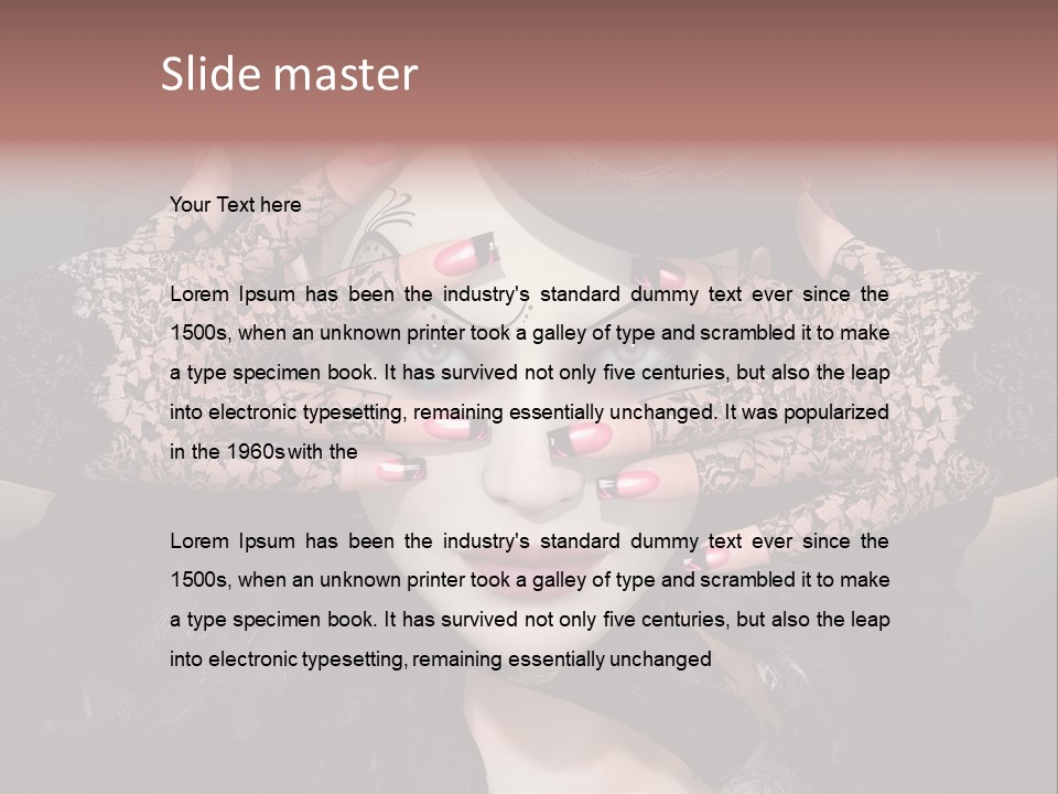 Distinguished Magical Collar PowerPoint Template