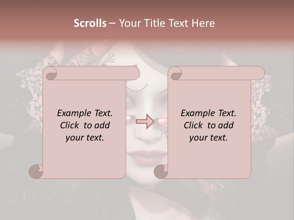 Distinguished Magical Collar PowerPoint Template