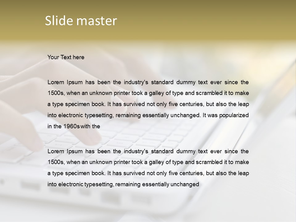 Eating Bowl Orange PowerPoint Template