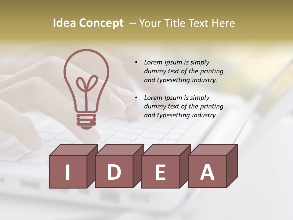 Eating Bowl Orange PowerPoint Template