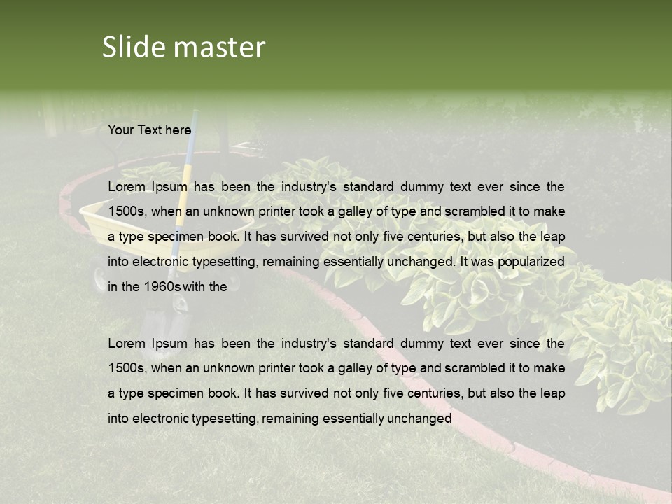 Shredded Birch Grow PowerPoint Template