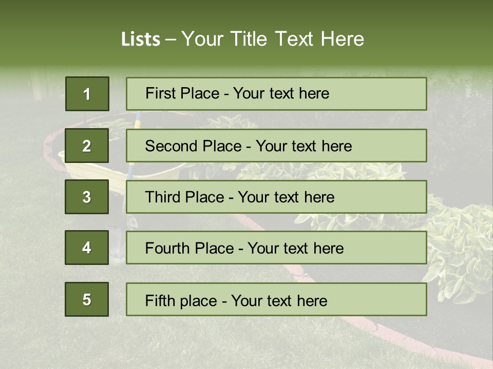 Shredded Birch Grow PowerPoint Template