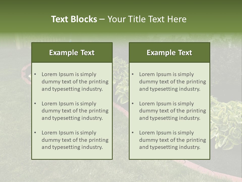 Shredded Birch Grow PowerPoint Template