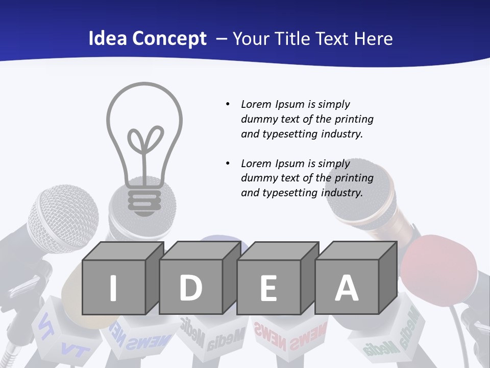 Journalism Event Room PowerPoint Template