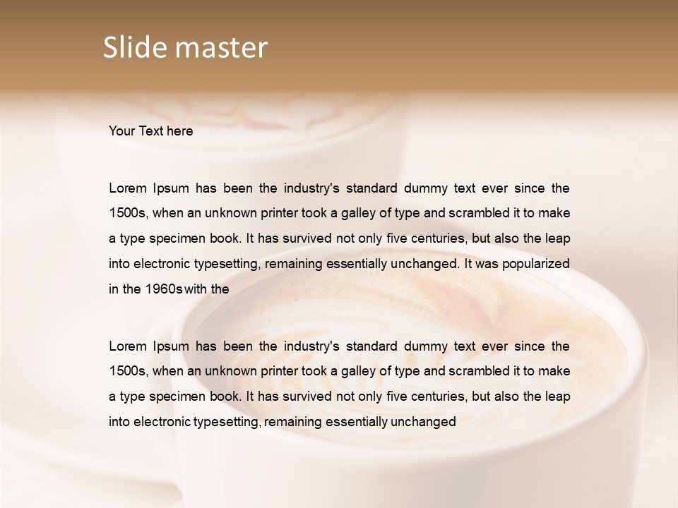 Bar Morning Italian PowerPoint Template