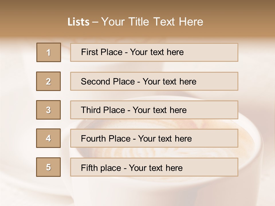 Bar Morning Italian PowerPoint Template