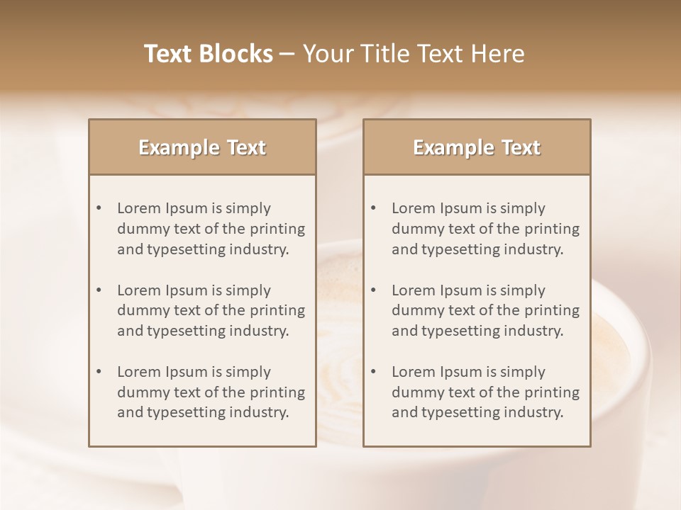 Bar Morning Italian PowerPoint Template
