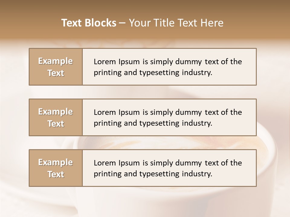 Bar Morning Italian PowerPoint Template