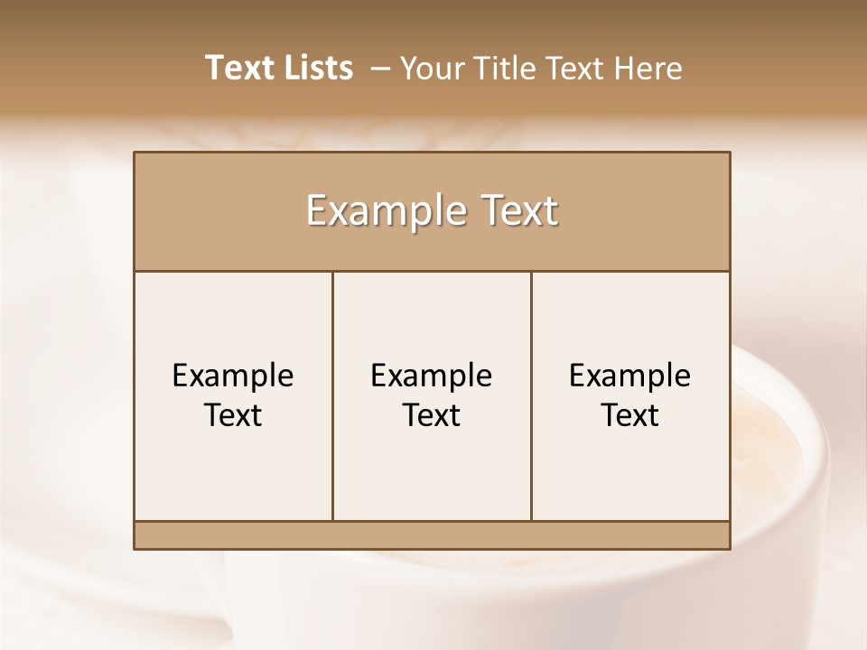 Bar Morning Italian PowerPoint Template
