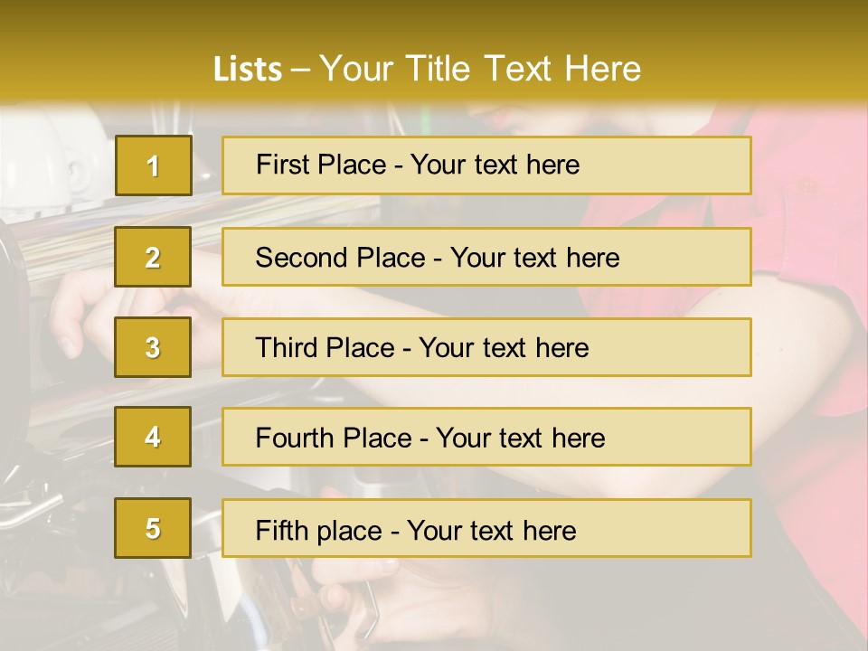 Job Service Portrait PowerPoint Template