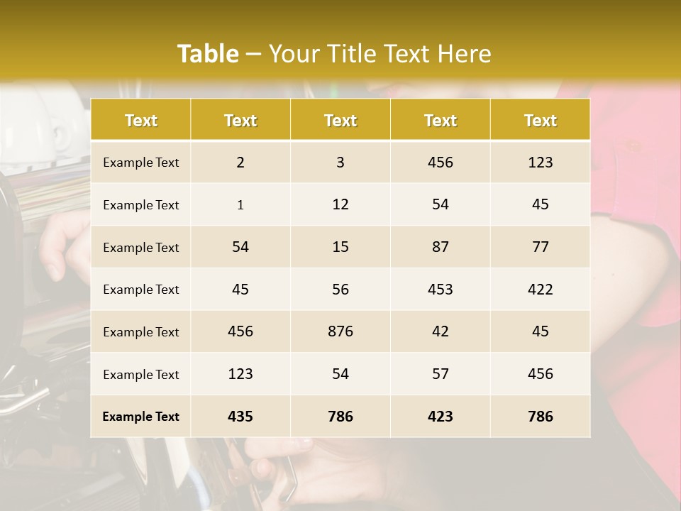 Job Service Portrait PowerPoint Template