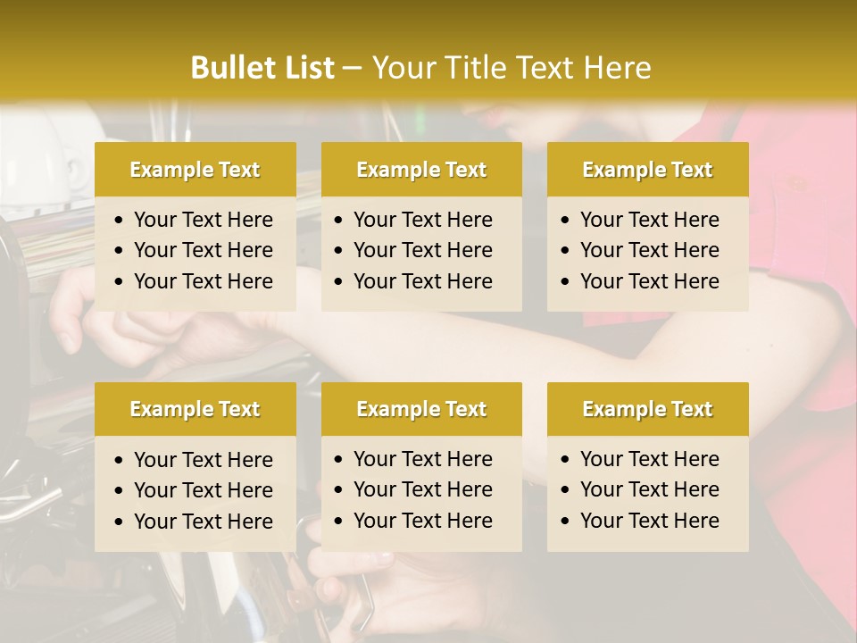 Job Service Portrait PowerPoint Template