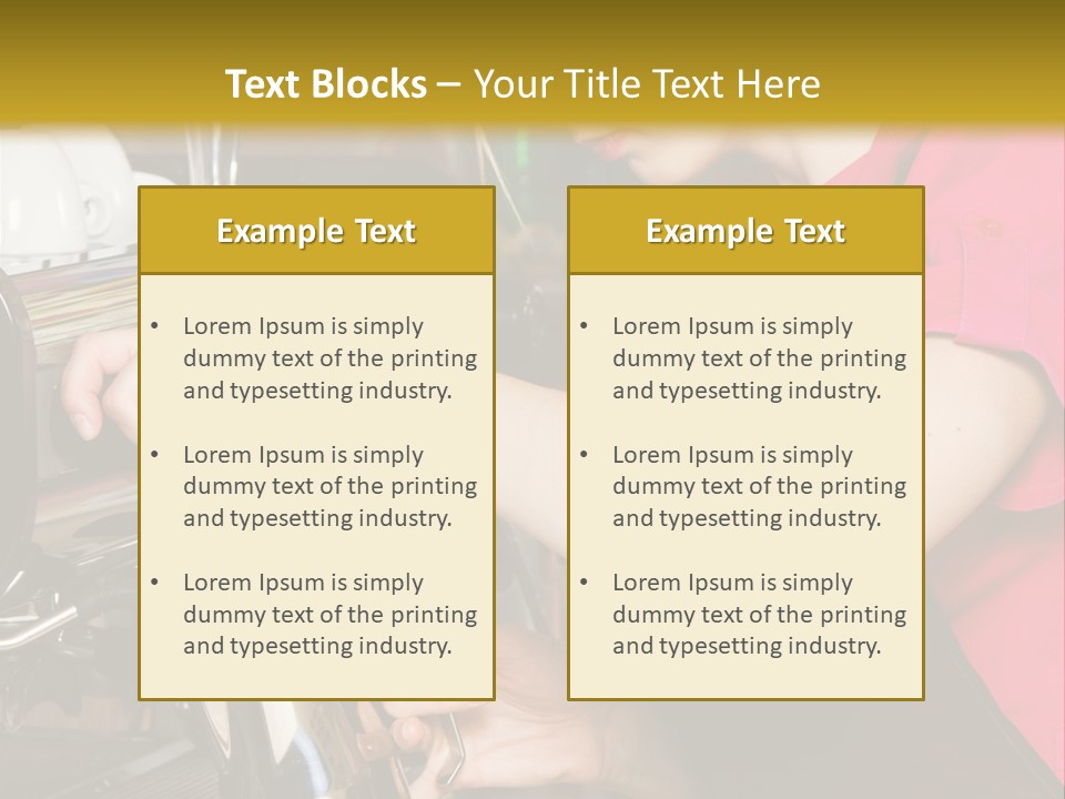 Job Service Portrait PowerPoint Template